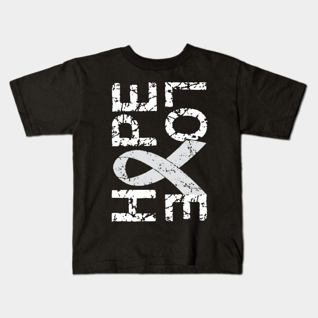 Lung cancer awareness Hope and Love T shirt Kids T-Shirt by TeeLovely